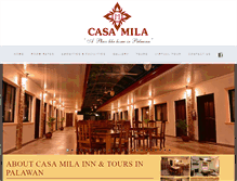 Tablet Screenshot of casamilapalawan.com